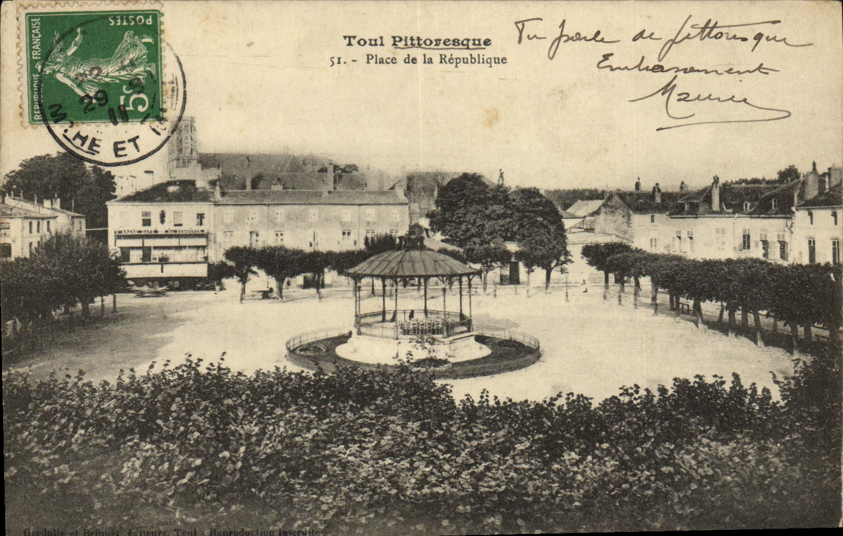 Toul Pittoresque — Place de la République — Gerolle et Brinier, Tents