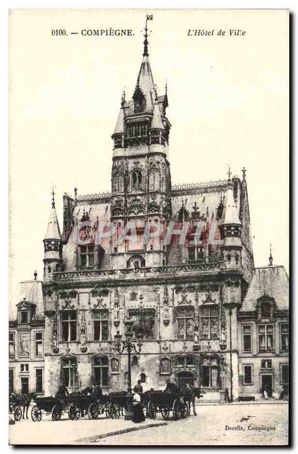 Compiègne — L'Hôtel de Ville — Decelle, Compiegne, n° 0100