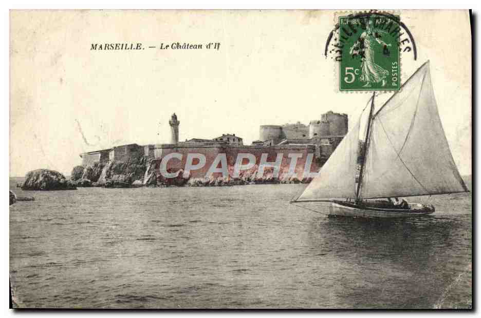 CPA Marseille Le Chateau d'If Bateau
