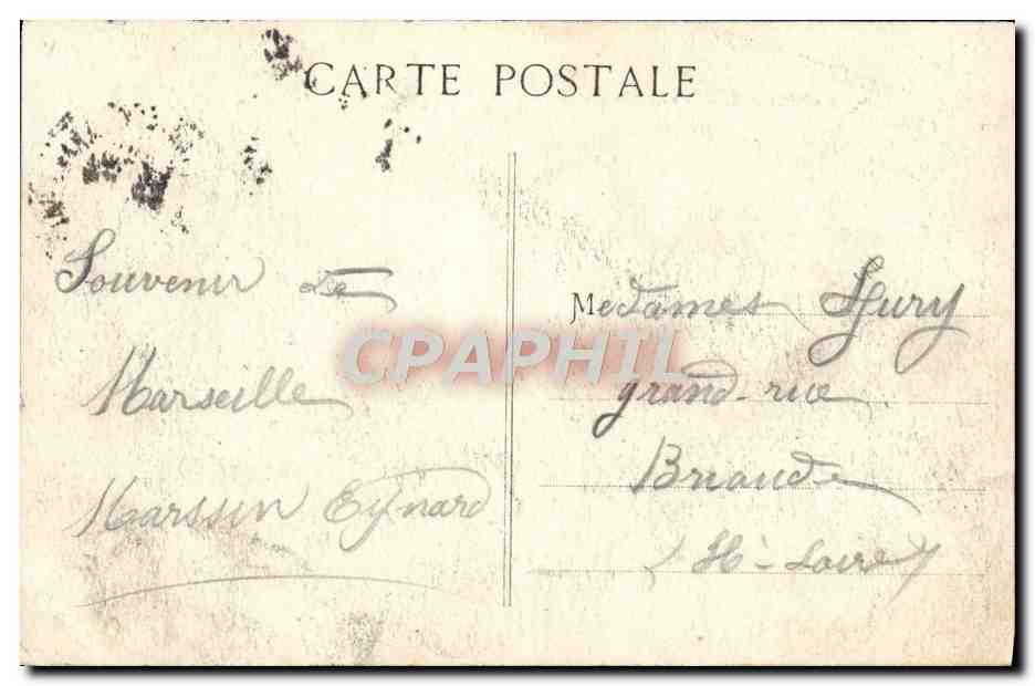 CPA Marseille Le Chateau d'If Bateau — Rückseite
