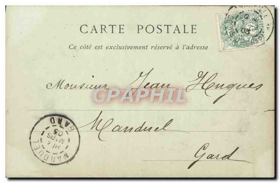 Marseille — Le Vieux Port & Notre-Dame de la Garde — ND Pbot — Verso