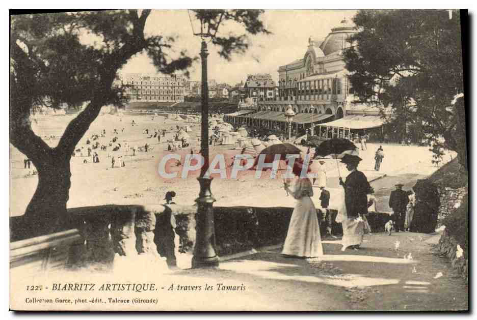 CPA Biarritz Artistique A travers les Tamaris