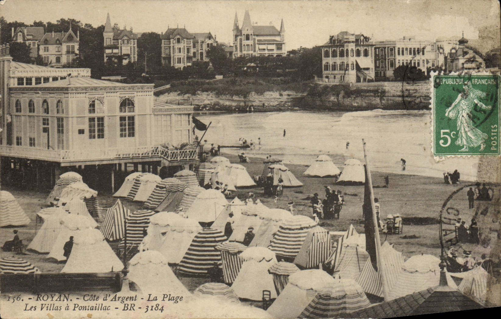 CPA Royan Cote D'Argent La Plage Les villas a Pontaillac