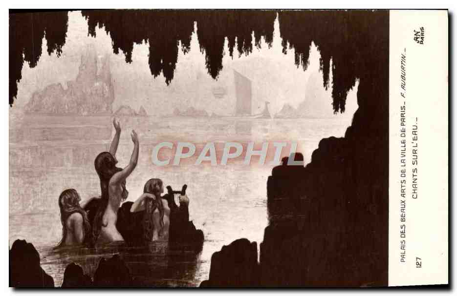 CPA Paris Palais Des Beaux Arts De La Ville Auburtin Chants sur l'eau