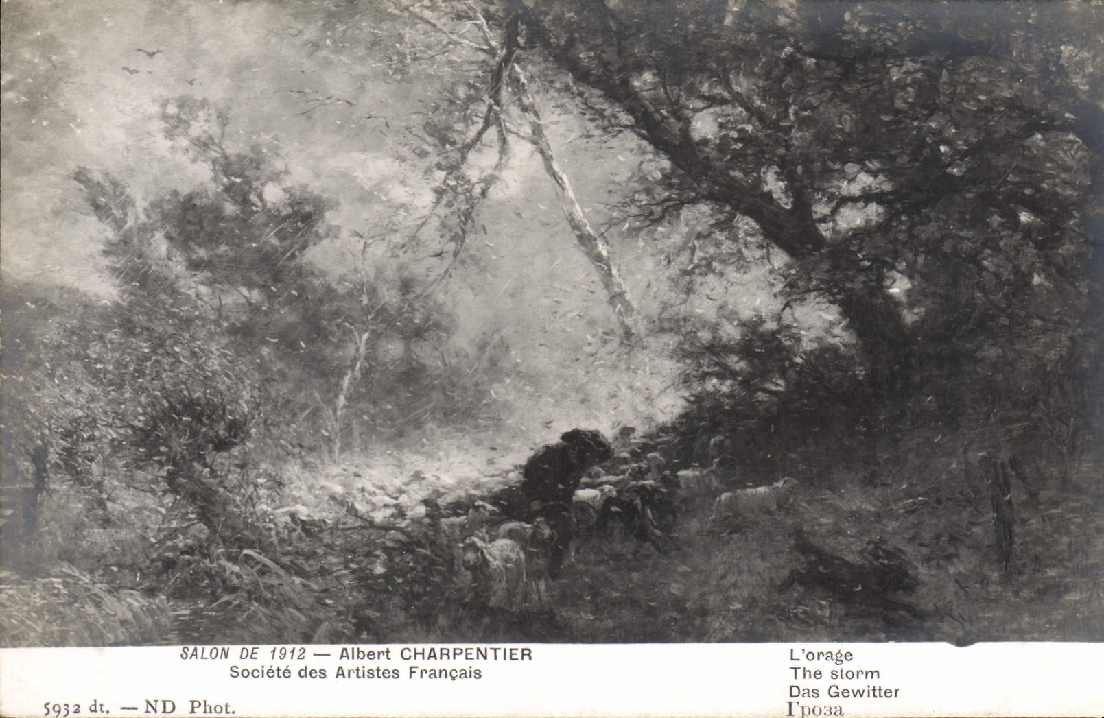 CPA Salon 1912 Albert Charpentier L'orage