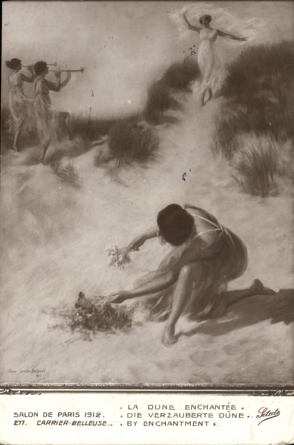 CPA Salon De Paris 1912 Carrier Belleuse La dune enchantee
