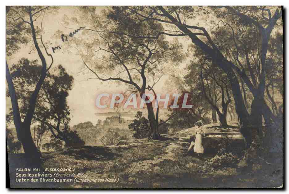 Sous les oliviers — Environs de Nice — E. Isenbart, Salon 1911