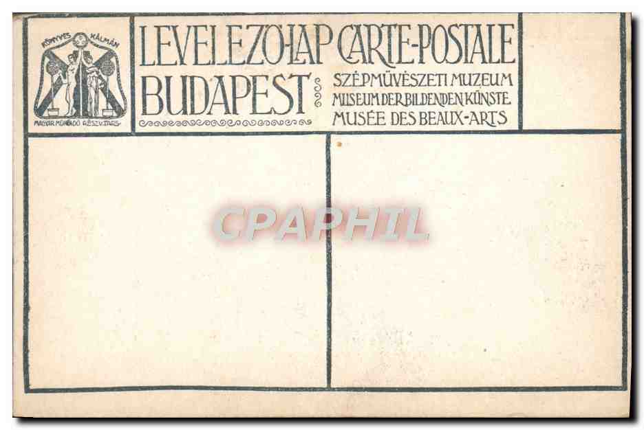 CPA Glatz Oszkar Bujaki csendelet Stilleben Aus Bujak Budapest — Verso