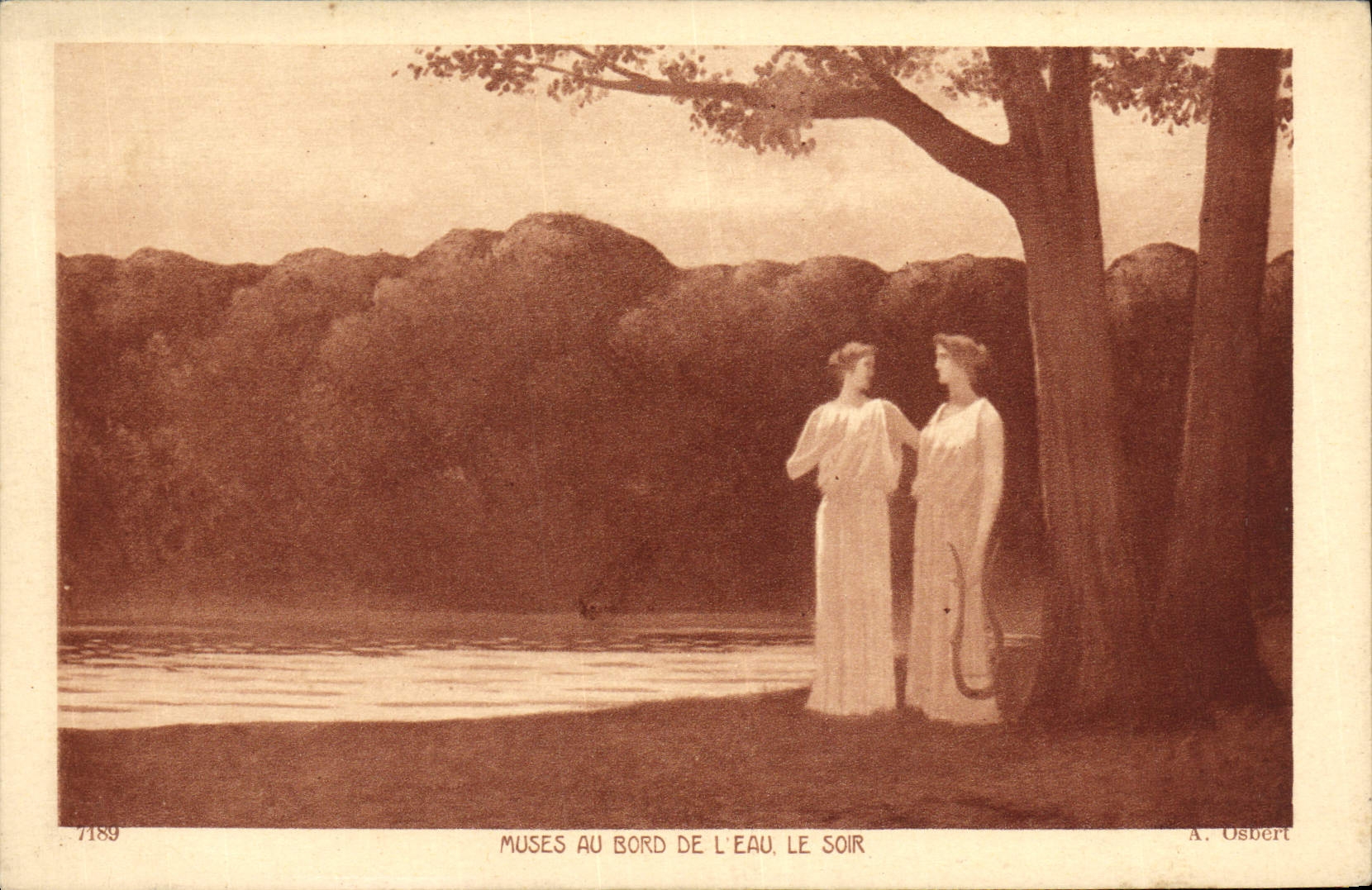 CPA Musee Au Bord De L'Eau Le Soir Osbert