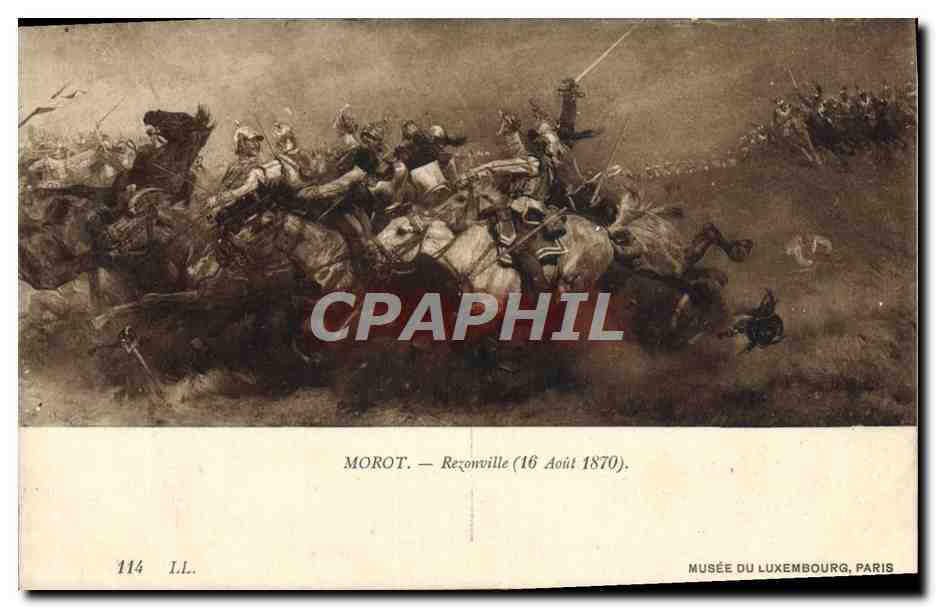 CPA Morot Rezonville 16 aout 1870 Musee Du Luxembourg Paris Militaria