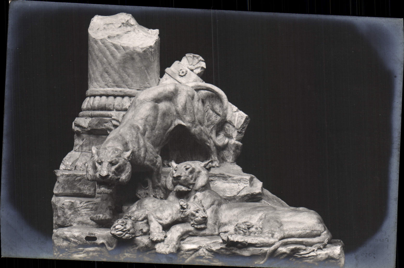 CPA Salon De 1913 Cartier Parmi les ruines Tigres Tiger