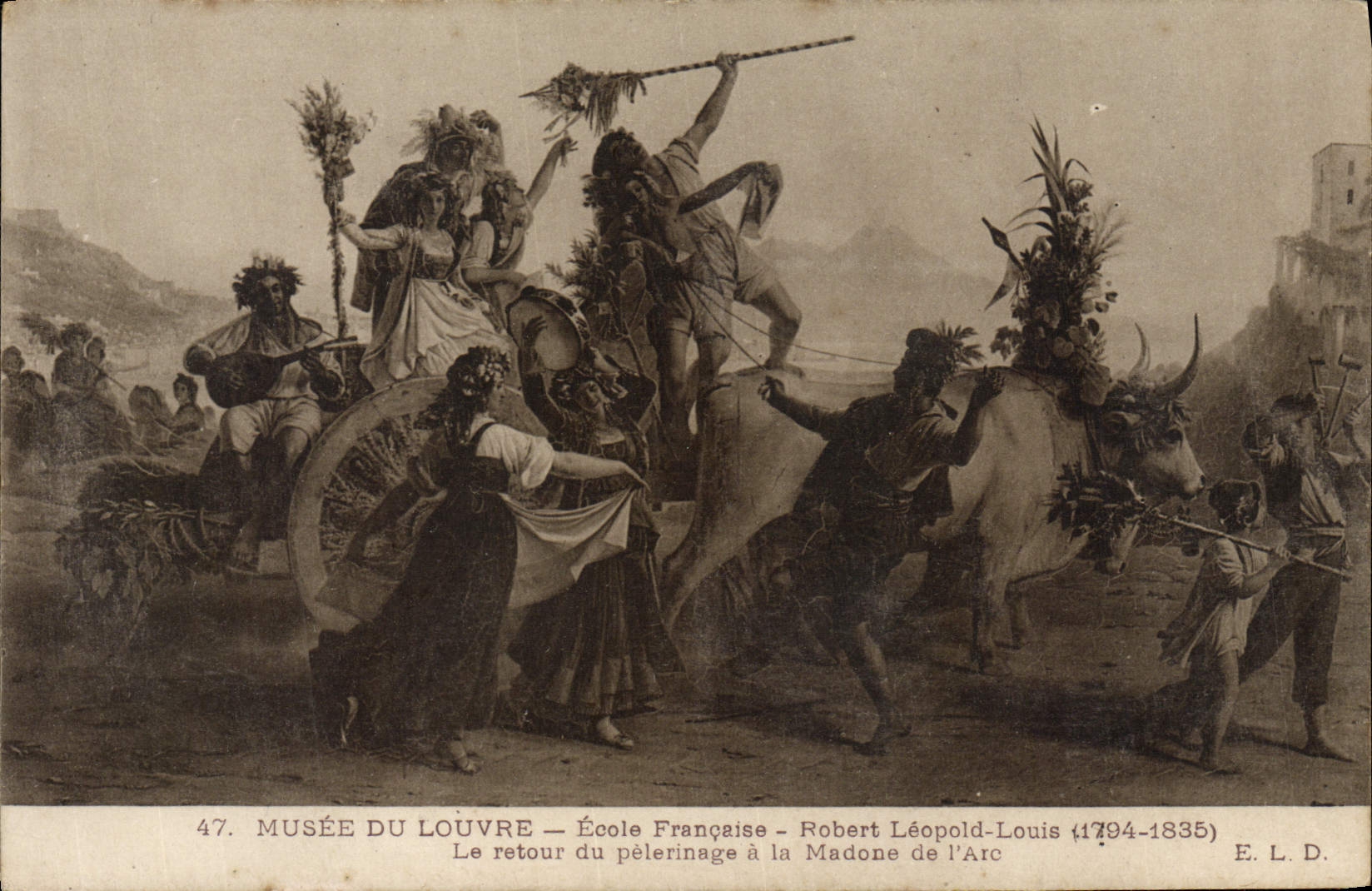 CPA Musee Du Louvre Ecole Francaise Robert Leopold Louis Le retour du pelerinage a la Madone de l'arc