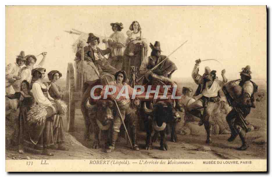 CPA Robert L'Arrivee Des Moissonneurs Musee De Louvre Paris
