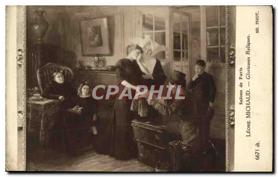 CPA Salons De Paris Leonie Michaud Glorieuses Reliques