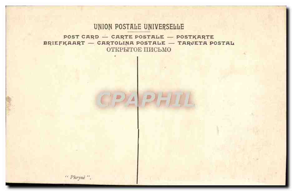 CPA Frappa Phryne Musee Du Luxembourg Paris — Rückseite