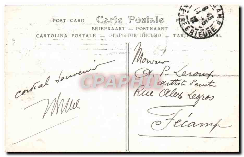 CPA Salon De 1912 Rene Societe Des Artistes Francais L'Etang d'Island — Verso