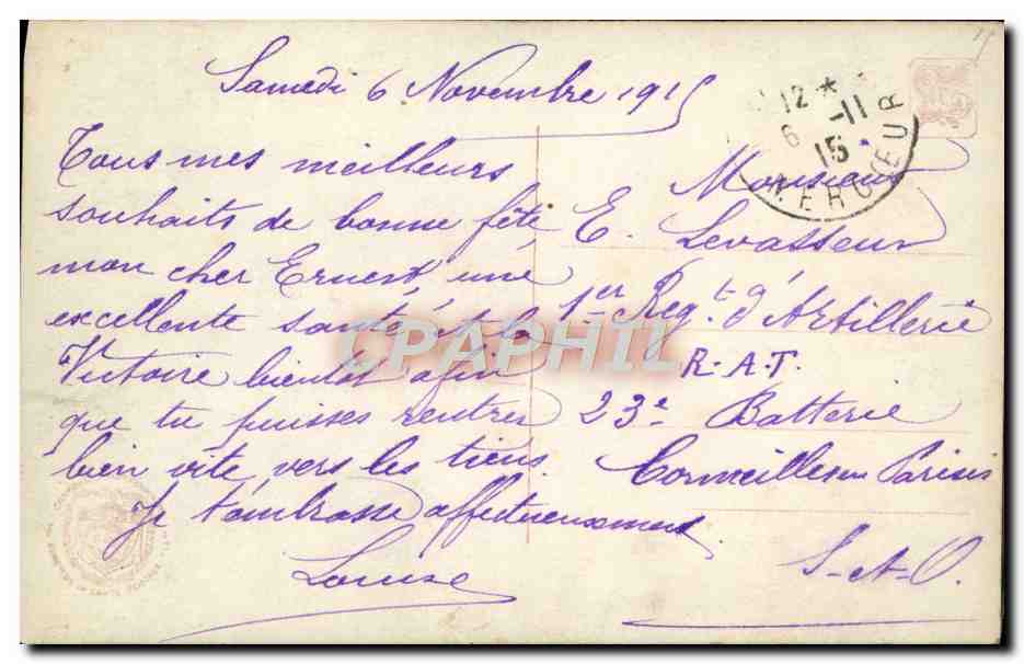 CPA L'Absolution Ses Des Volontaires Avant Le Depart Pour Une Mission Perilleuse Militaria — Verso