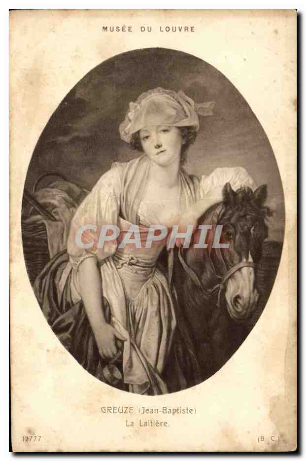 CPA Musee Du Louvre Greuze La Laitiere