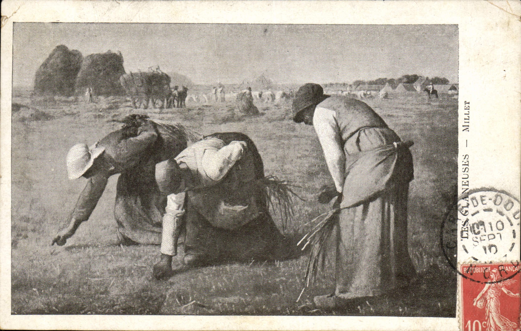 CPA Les Glaneuses Millet