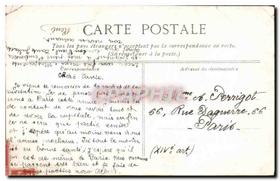 CPA Les Glaneuses Millet — Verso