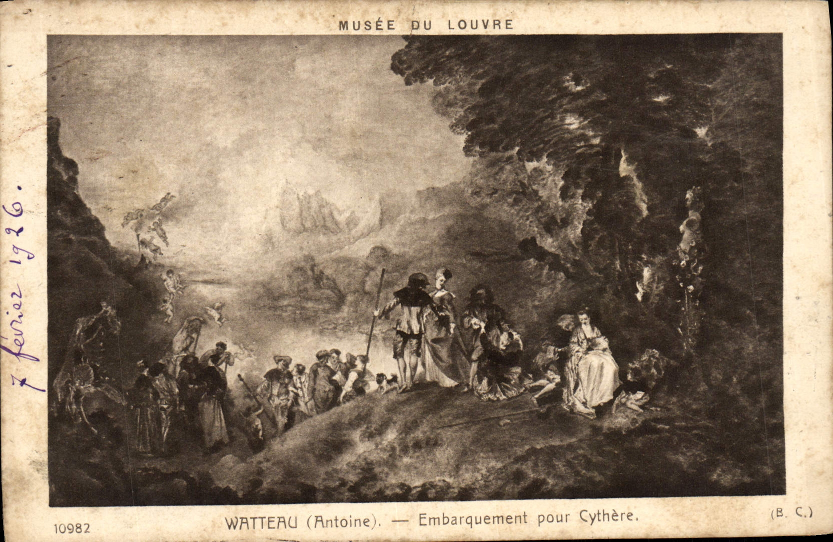 CPA Musee Du Louvre Watteau Embarquement Pour Cythere