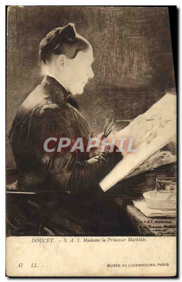 CPA Doucet Madame La Princesse Mathilde Musee Du Luxembourg Paris