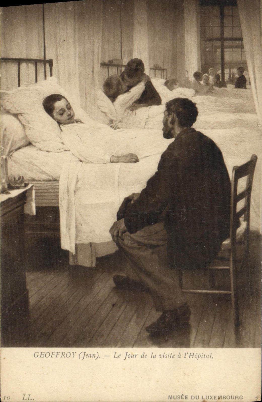 Le Jour de la visite à l'Hôpital — Geoffroy (Jean) — Musée du Luxembourg