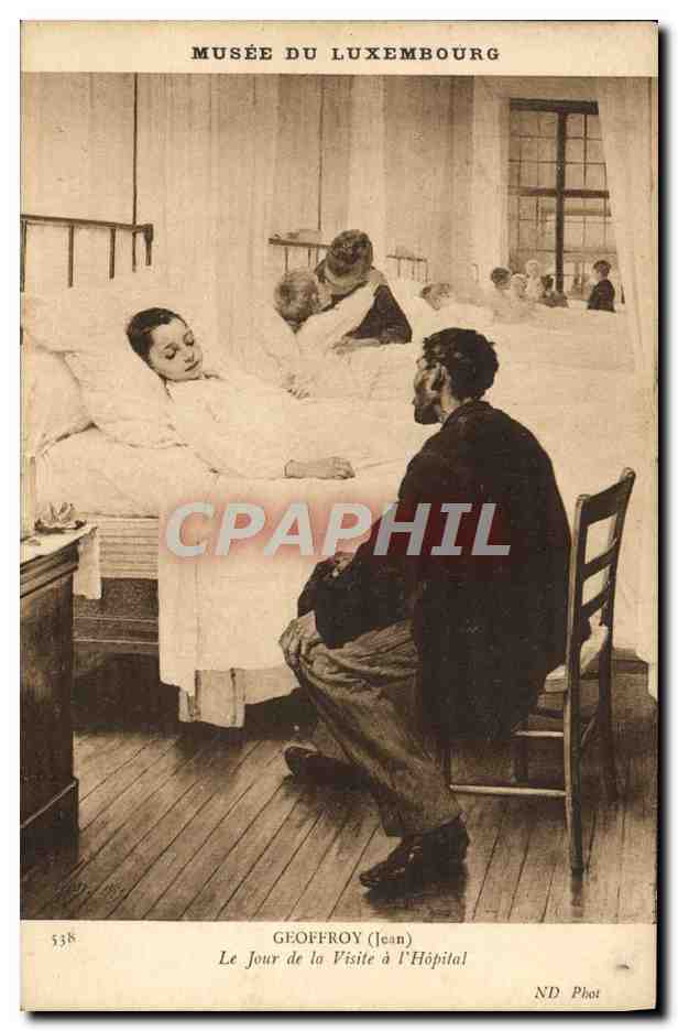 CPA Musee Du Luxembourg Geoffroy Le Jour De La Visite A l'Hopital
