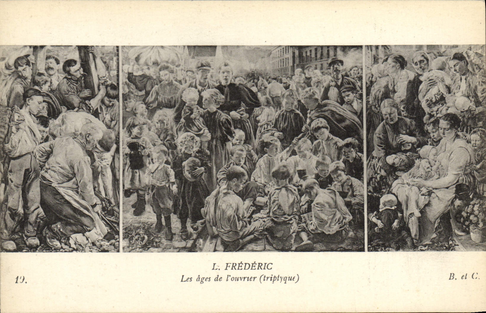 CPA L Frederic Les Ages De L'Ouvrier