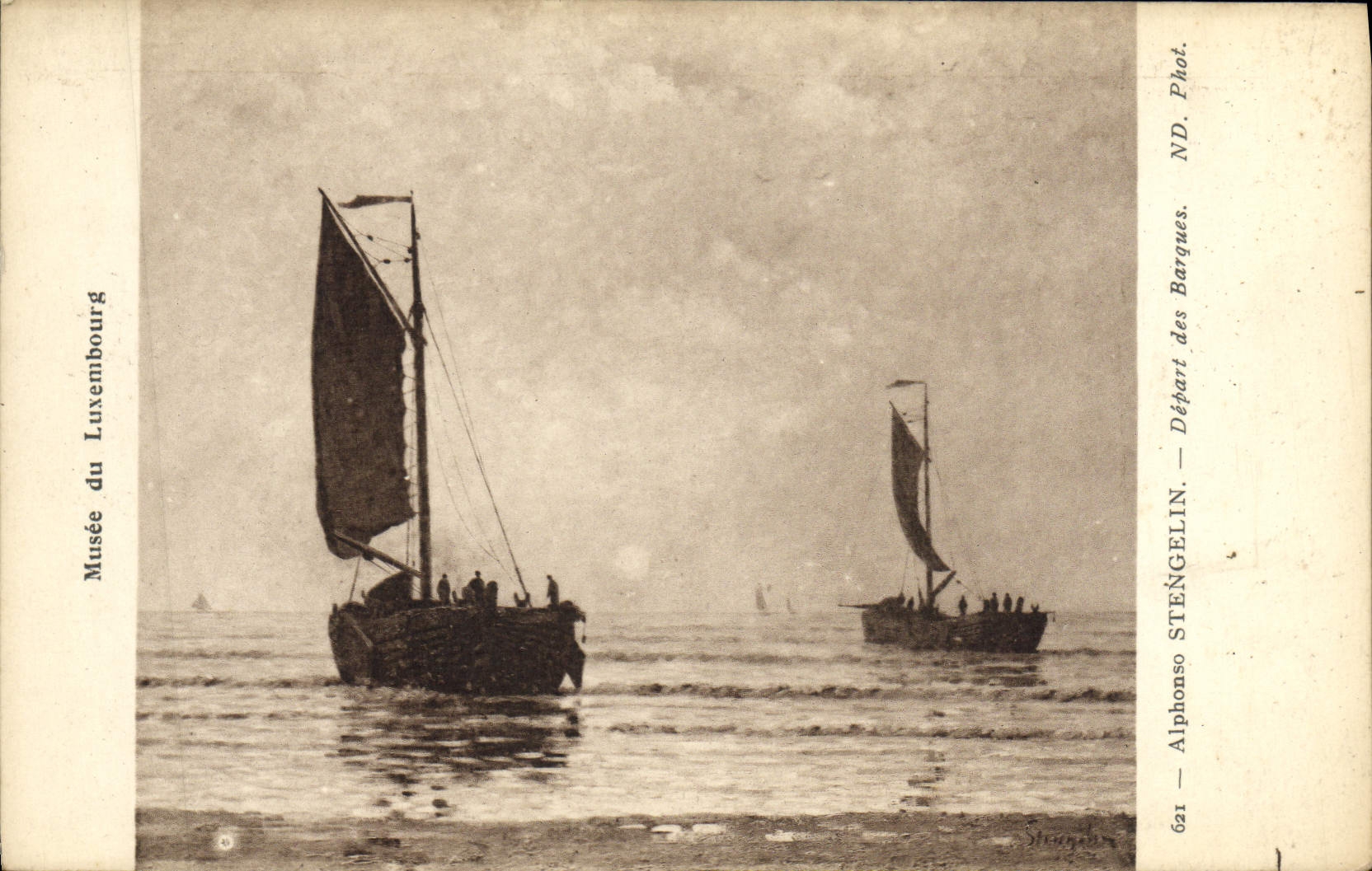 CPA Musee Du Luxembourg Alphonso Stengelin Depart Des Barques