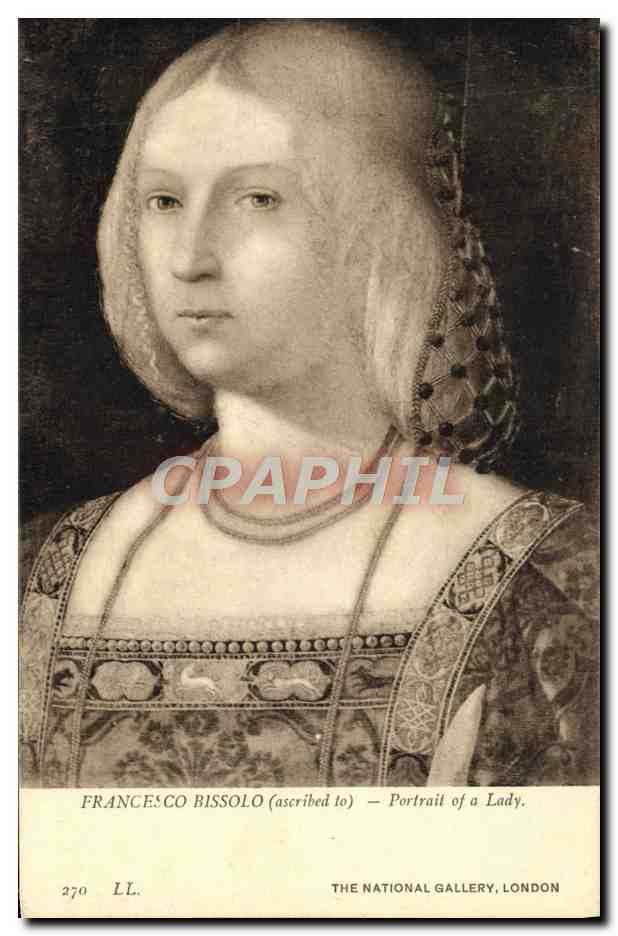 CPA Francesco Bissolo Portrait Of A Lady The National London