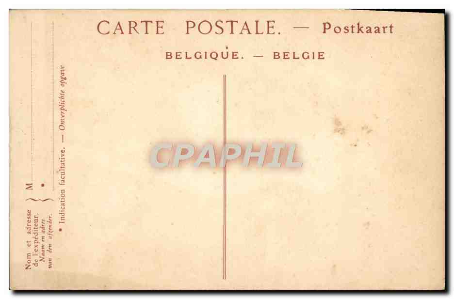 CPA Bruxelles Palais Des Beaux Arts Puligo Jupiter Et Leda Cygne — Verso