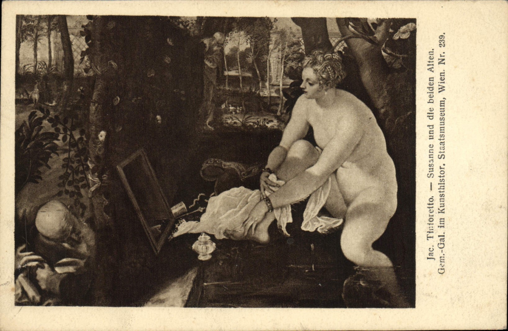 CPA Tinforetto Susanne Und Dle Belden Alten Kunsthlstor Staatsmuseum Wien