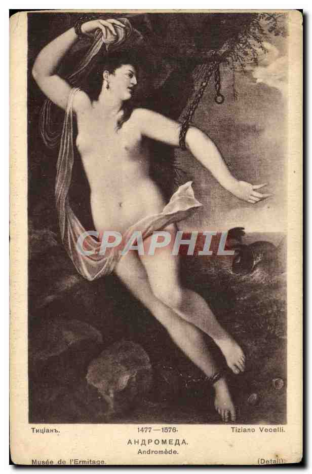 CPA Tiziano Vecelli Ahapomeaa Andromede Musee De l'Ermitage