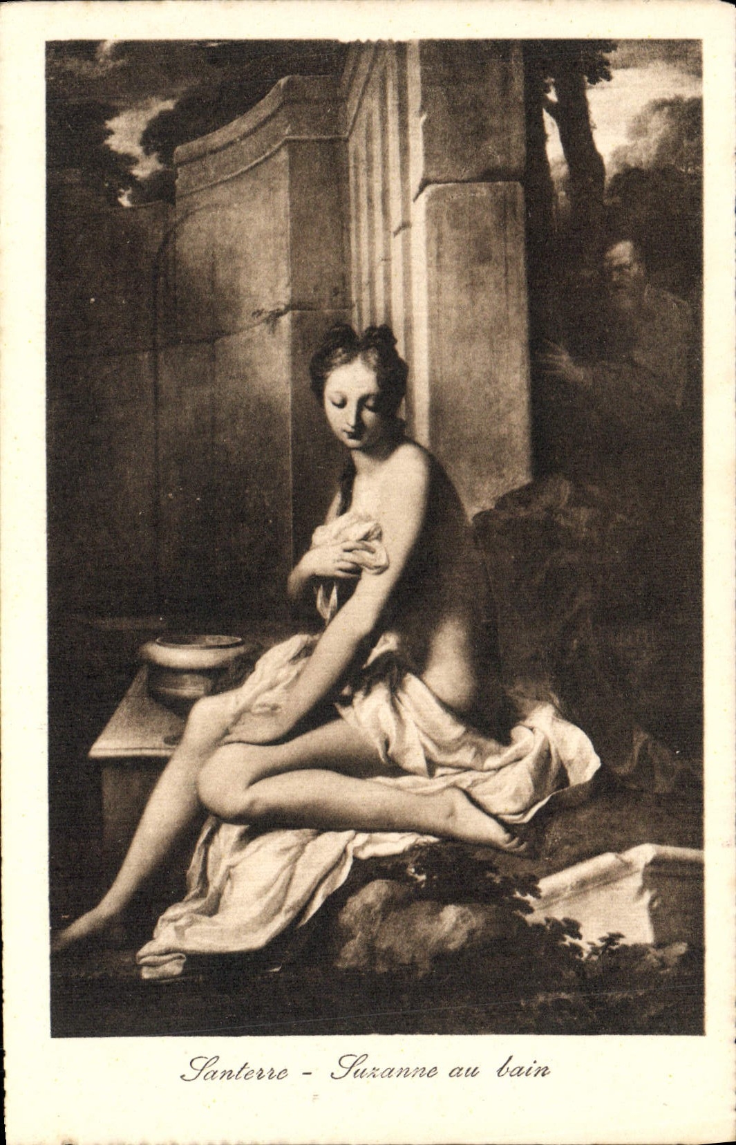 CPA Santerre Suranne Au bain