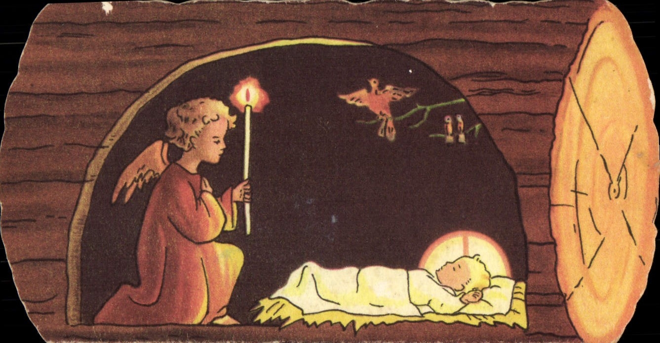Image buche de noel Ange 