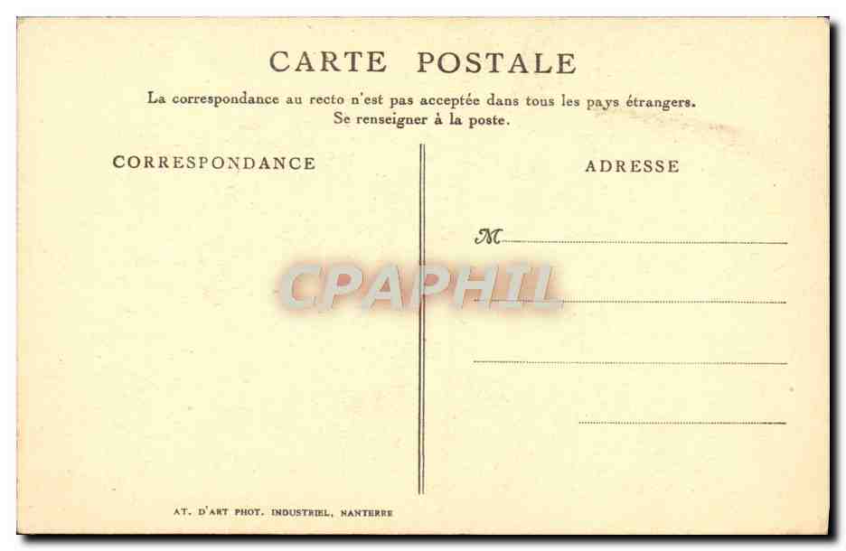CPA Le Crepuscule Ami S'Endort Dans La Vallee Sur L'Herbe Alfred de Vigny  — Rückseite
