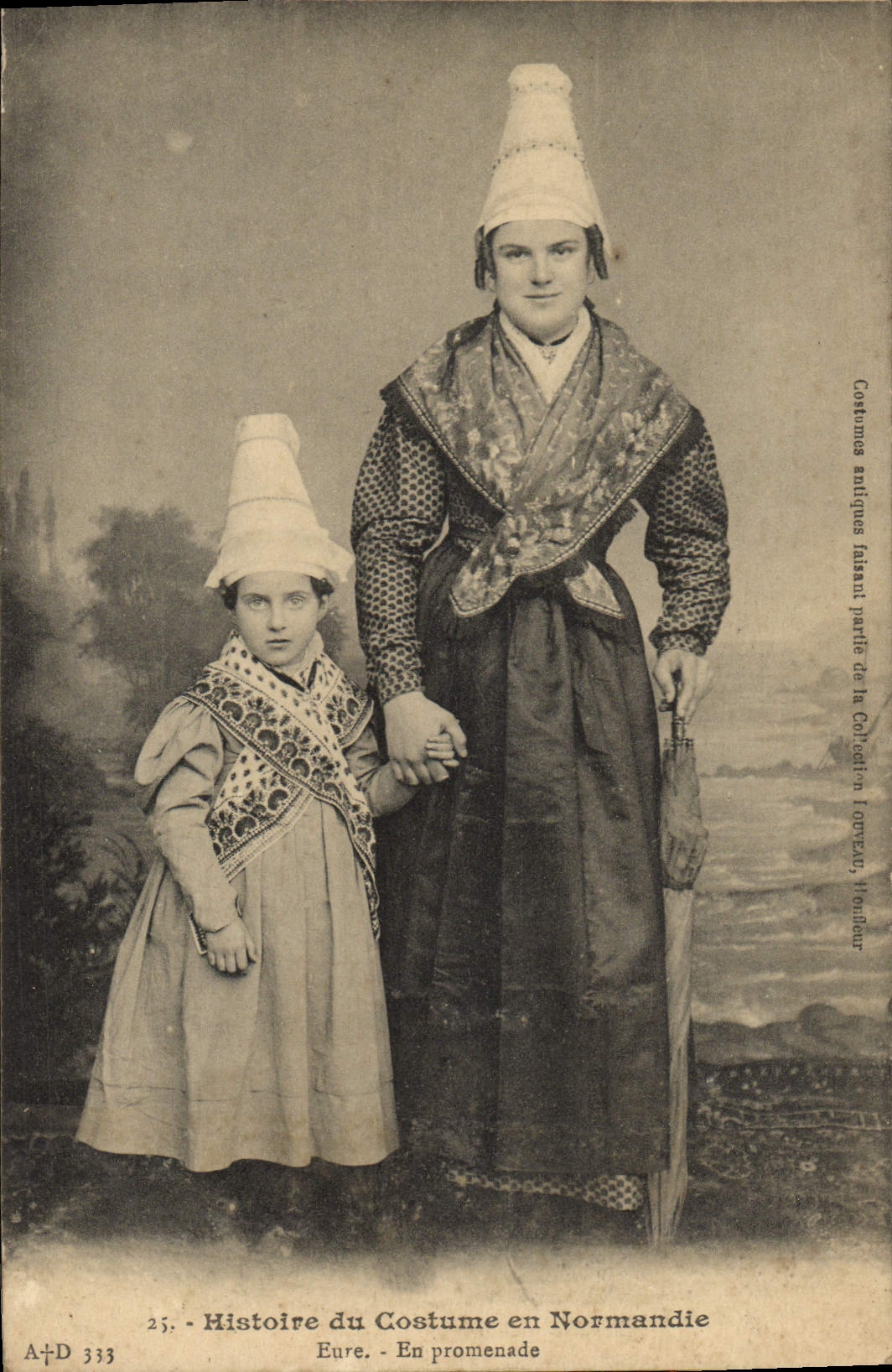 CPA Histoire Du Costume En Normandie En Promenade Folklore 