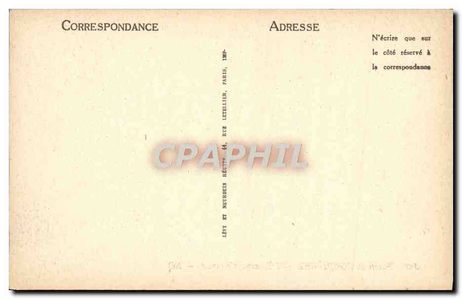 CPA Palais De Compiegne L'Escalier d'Honneur — Verso