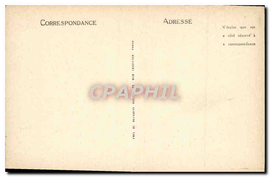 CPA Compiegne Le Chateau Escalier d'Apollon — Verso
