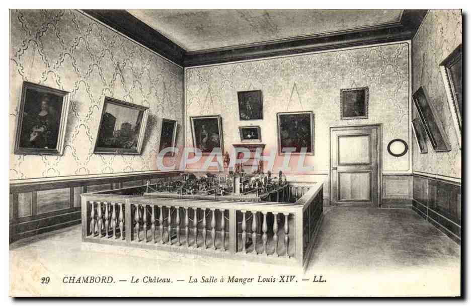CPA Chambord Le Chateau La Salle A Manger Louis