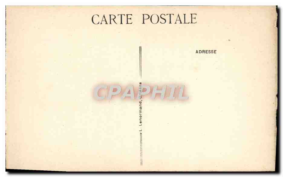 CPA Orleans L'Hotel De Ville — Rückseite