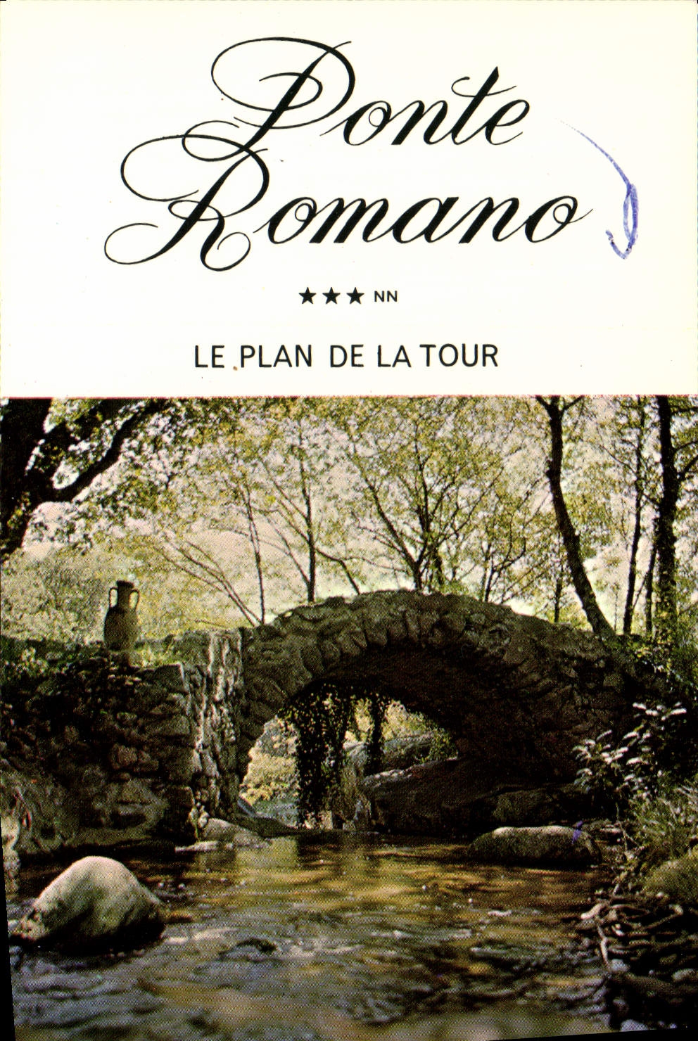 Carte de visite Ponte Romano Le Plan De La Tour 