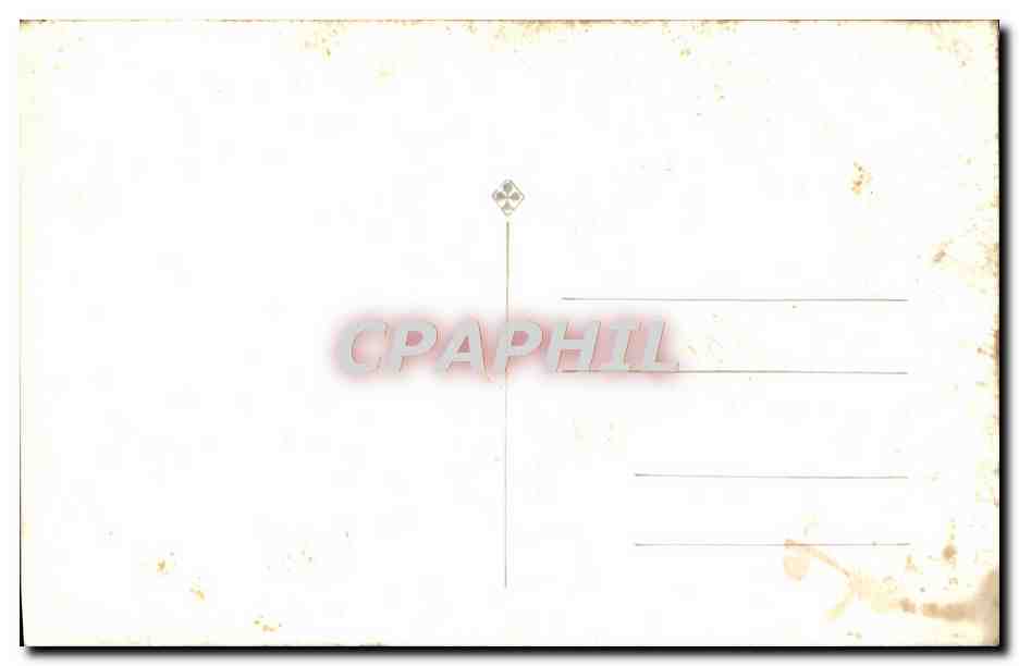 CARTE PHOTO Fete Fleurs accrochees aux murs  — Rückseite
