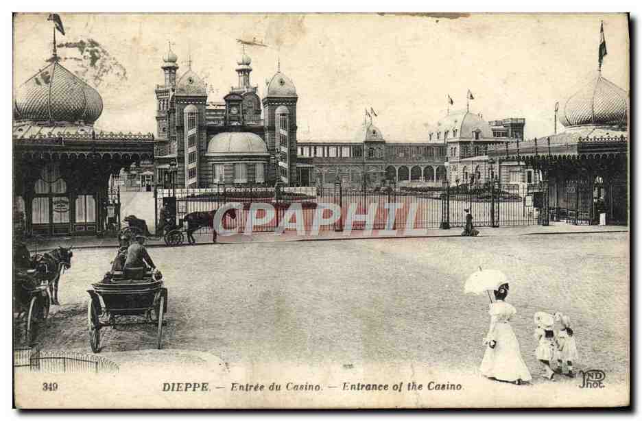 Dieppe — Entrée du Casino — Imp. Neubien et Cie, Paris