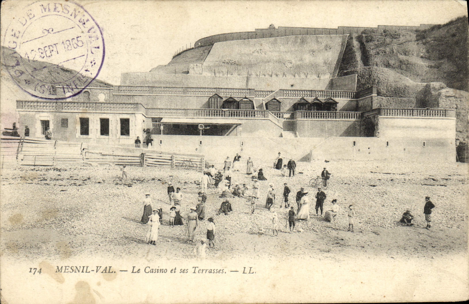 CPA Mesnil Val Le Casino Et SEs Terrasses