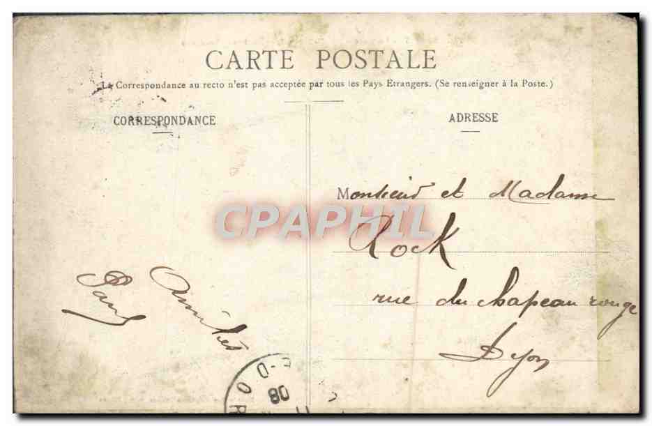 CPA Nancy La Gare Eglise St Leon Faubourg Stanislas — Verso