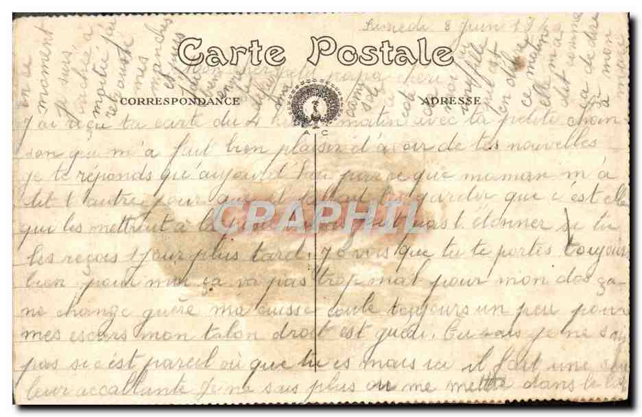 CPA Moulin (fait a la main) — Rückseite