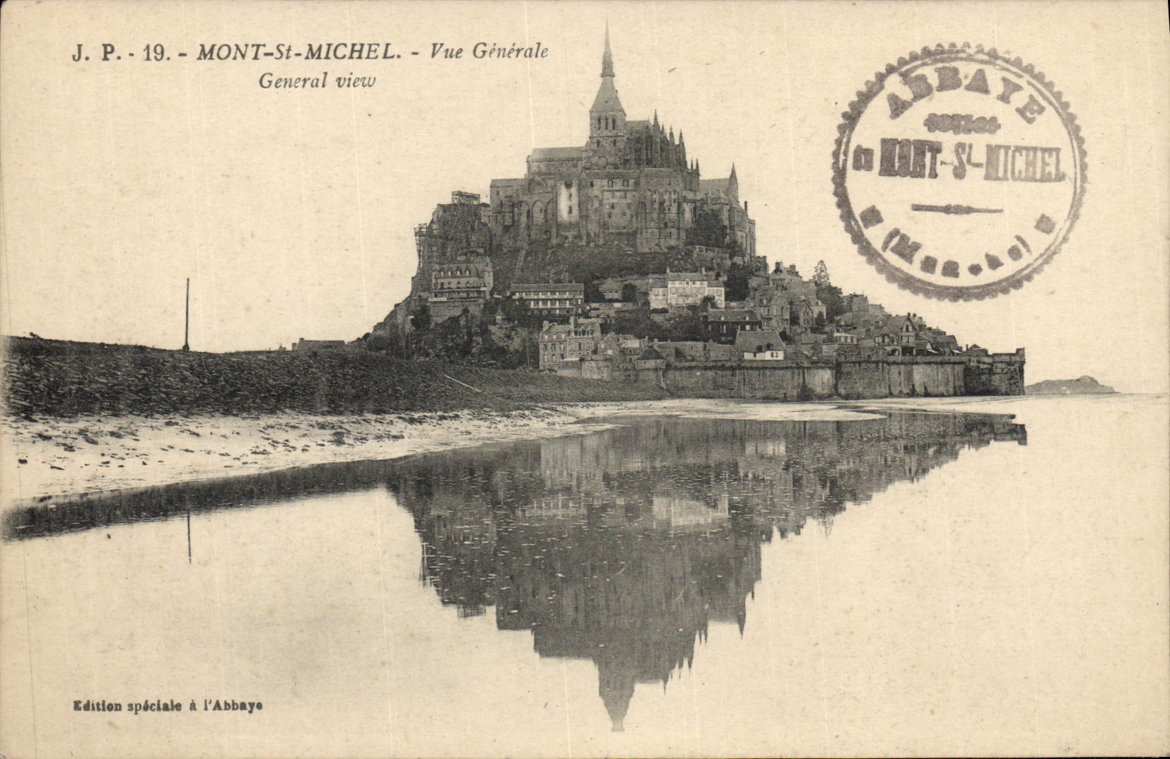 CPA Mont St Michel Vue Generale