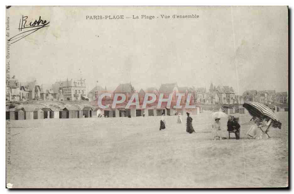 CPA Paris Plage La Plage Vue d'Ensemble